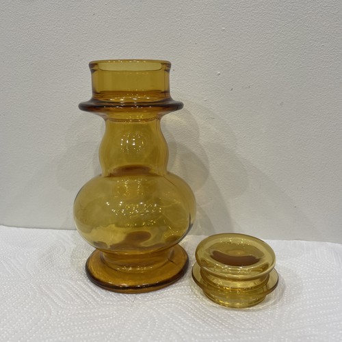 Vintage 1969s amber glass - amber,