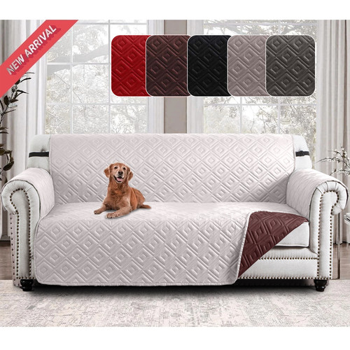 Quilted reversible sofa slip - quilted,