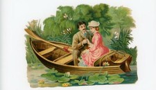 1880's Lovely Couple Boat