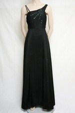 LONG BLACK ASYMMETRICAL STRAP