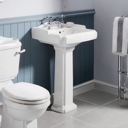 Traditional 590mm wash basin - 590mm, &