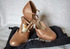 freed of london leather dance shoes size 4