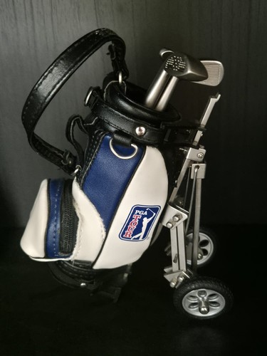 Desk golf bag with - bag, clubs