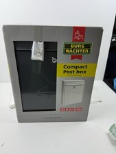 Steel Wall-Mounted Mailbox Lockable Postbox Grey