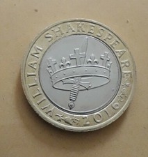William Shakespeare Histories Sword and Crown £2 Coin 2 Pound