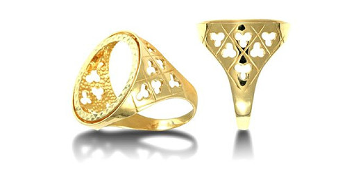 9ct yellow gold half - 9ct, sovereign
