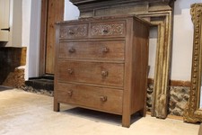 Chest of drawers Arts and Crafts Limed Oak Prestigious maker c1900