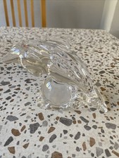 Galway Irish Crystal Jumping Dolphin Ornament Figurine 