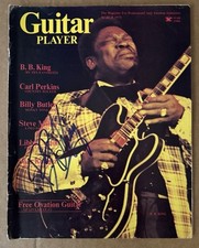 BB KING HAND SIGNED 1975 GUITAR PLAYER MAGAZINE BLUES LEGEND LUCILLE BEALE STR