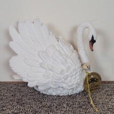 Leonardo White Swan And Cygnet Figure 1998