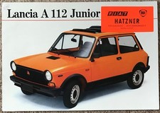 LANCIA A112 JUNIOR Car Sales Brochure  AUG 1980 #A2.30 GERMAN TEXT