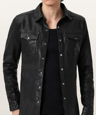 Men's Black Cafe Racer Leather