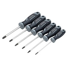 Draper Torx Star Soft Grip Screwdriver Set 6 Piece Magnetic Tips 13434