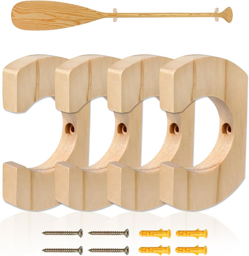 Wooden paddle rack wall - wooden,