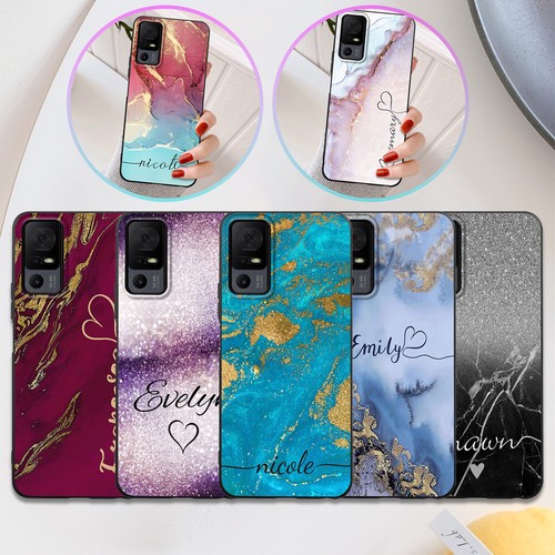 Personalised phone case - phone, marble