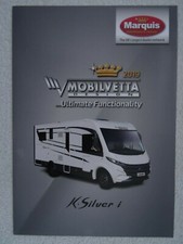 Mobilvetta K.Silver i56, i59 A-Class Motorhome Brochure 2019. Marquis. Layouts. 