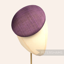17cm Sinamay Button Round
