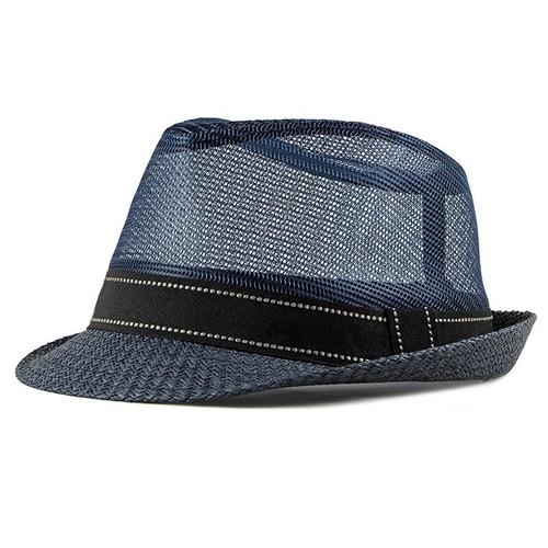 Men casual mesh trilby - trilby, fedora