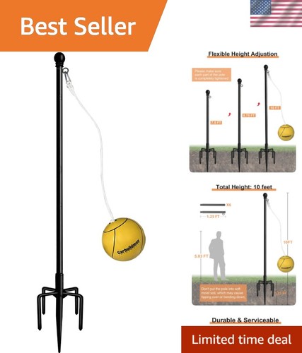 Tetherball set with - tetherball, ball