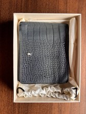 Mont Blanc 6 Card Wallet, Blue, Leather