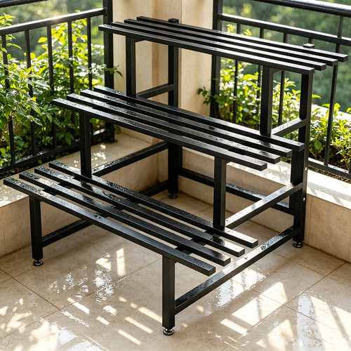 Tier metal ladder - ladder, plant