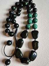 Lola Rose Green Sandstone/ Malichite Semi Precious Gemstone Necklace
