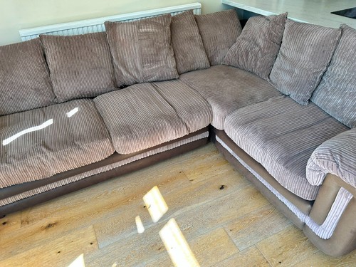 Dfs corner sofa brown - dfs,