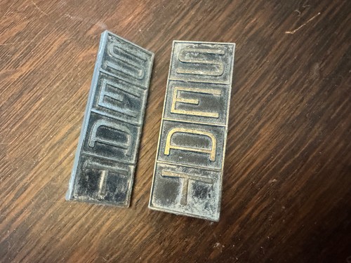 Seat car badges 1970s - seat,