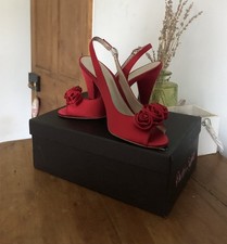 Phase eight red satin heel - phase,