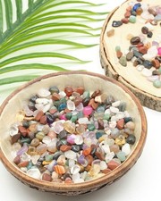 Small Mixed Brazillian Gemstone Crystal Chips Mini Nuggets Beads NO HOLE 5-10mm