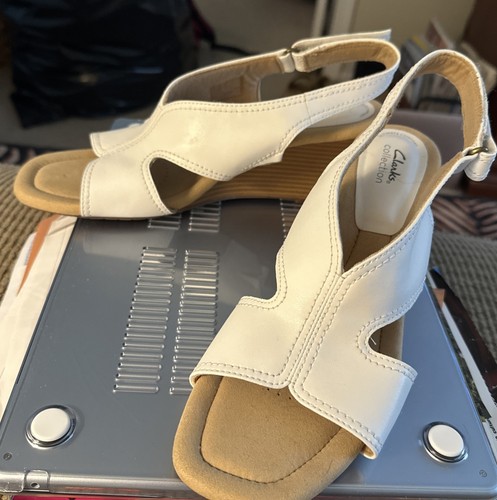 New clarks helio float white - new,