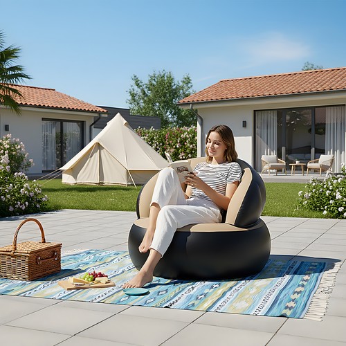 Single inflatable blow sofa - blow, up