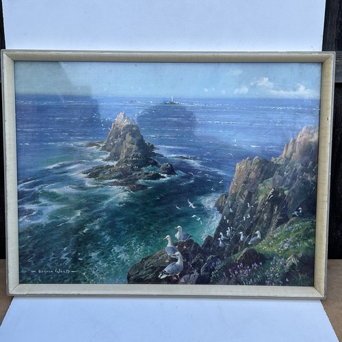 Vintage original framed print - framed,