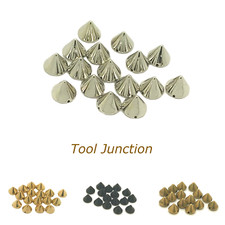 CCB Silver Spike Studs, Craft Studs, Costume Sew On Studs, Flat Back Beads