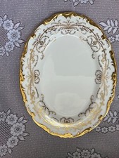 COALPORT WHITE ANNIVERSARY 13" OVAL PLATTER VERY GOOD USED CONDITION