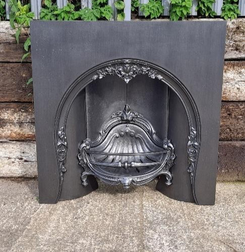 Cast iron arched - cast, fireplace