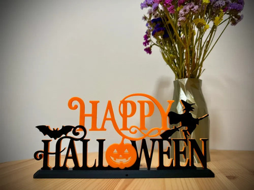 Happy halloween decorative - happy,