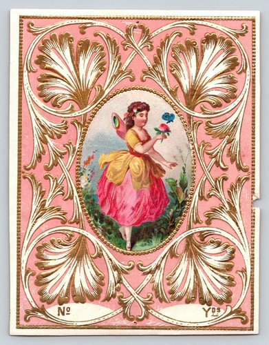 Victorian fairy girl pink gold - fairy,