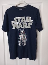 STAR WARS R2-D2 MATALAN Navy Blue Crew Neck Short Sleeve Christmas T-Shirt UK S