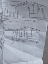 Isabella Awning Partition Wall 250cm  To Adapt Awning For More Use / Gazebo