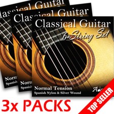 3x SETS Adagio Classical Guitar Strings PACKS Regular Tension Tie End Sets Nylon