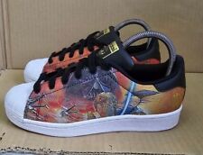 ADIDAS SUPERSTAR STARWARS TRAINERS WHITE/ORANGE SIZE UK 3.5 RARE EXCELLENT 