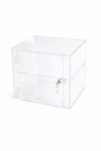 Lockable clear acrylic display - clear,