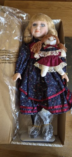 Bnwt alberon porcelain doll - alberon,