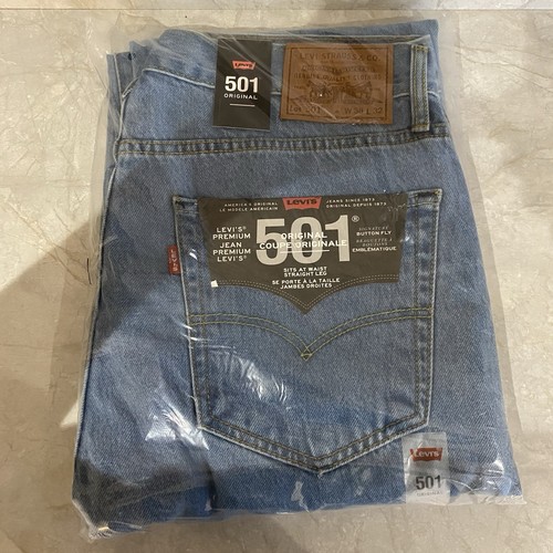 Levi 501 mens jeans - mens, blue
