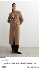 Camel Jaeger Pure Wool Coat 