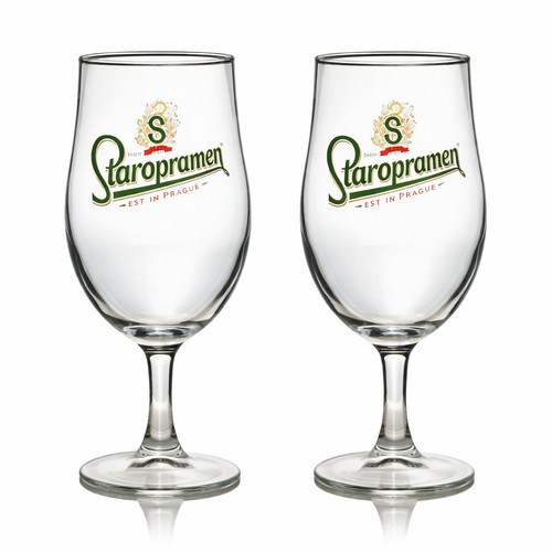 Staropramen stemmed pint glass - pint,