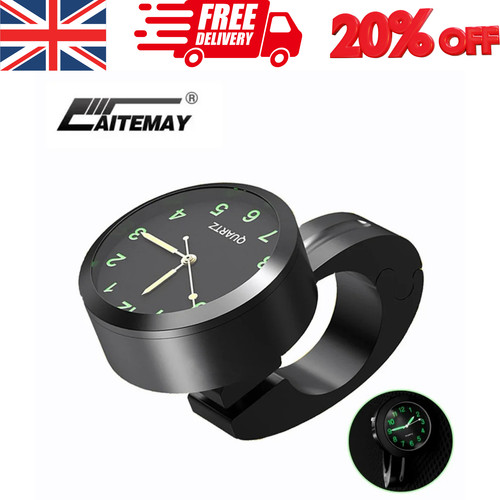 Motorcycle handlebar clock - motorcycle,