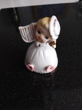 Lefton Vintage China Girl Bell Figurine, Good Condition