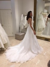 Caroline Castigliano organza silk wedding dress size 8